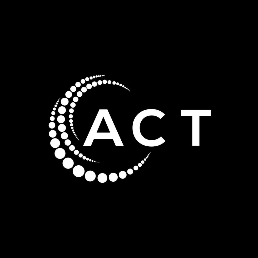 design criativo do logotipo da carta de ato. agir design único. vetor