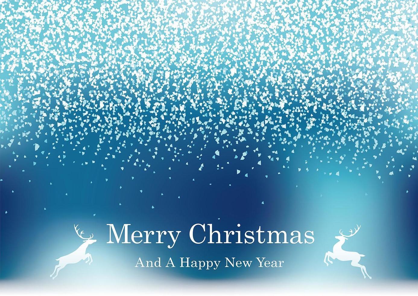fundo de Natal azul abstrato com partículas de brilho e espaço de texto. vetor