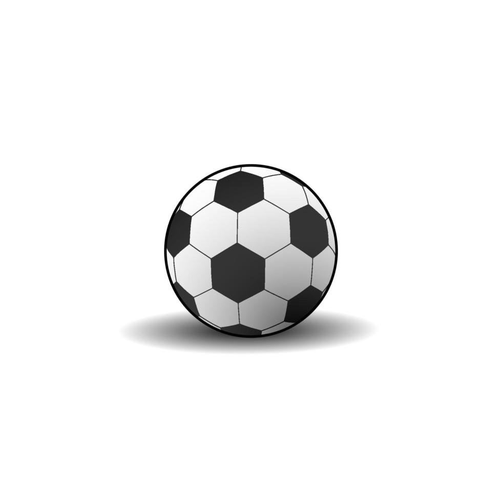 futebol. ilustração em vetor bola. fundo branco