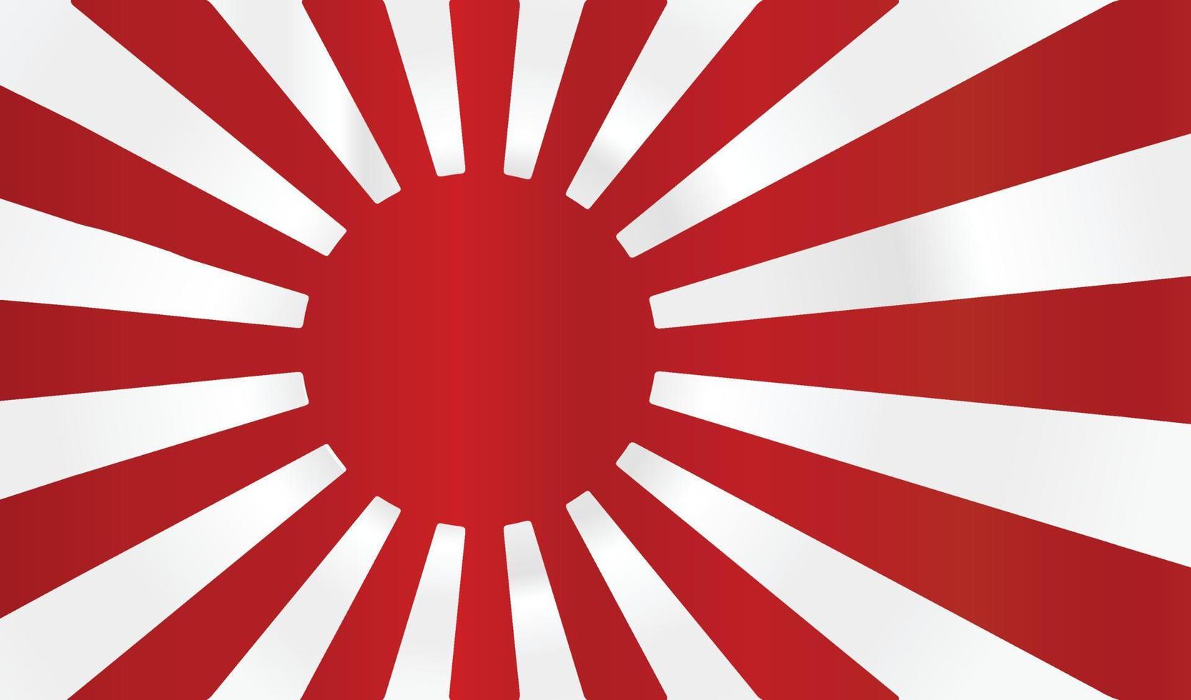 bandeira do país do sol nascente da marinha imperial japonesa pronta para o seu projeto de história vetor