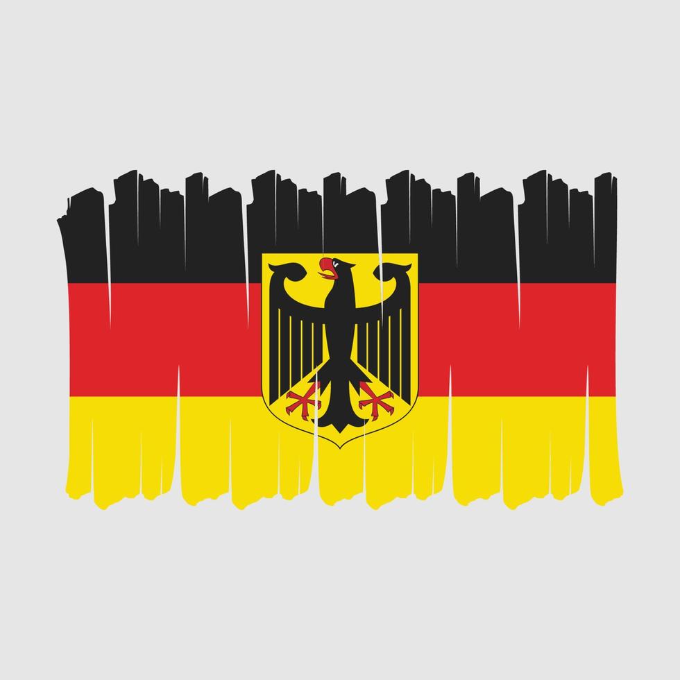 escova da bandeira da alemanha vetor
