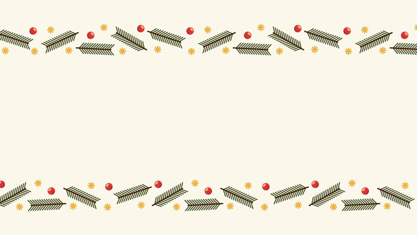 quadro de feliz natal. cartões elegantes de feliz natal e ano novo 2023 com coroa de pinheiros, visco, plantas de inverno projetam ilustração para cartão de saudações. vetor