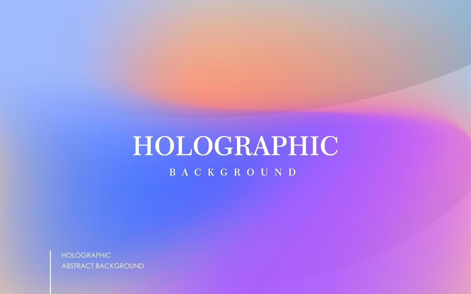 abstrato embaçado fundo vector fluido de luzes polares. cores brilhantes holográficas, azul, laranja, roxo. vetor eps10