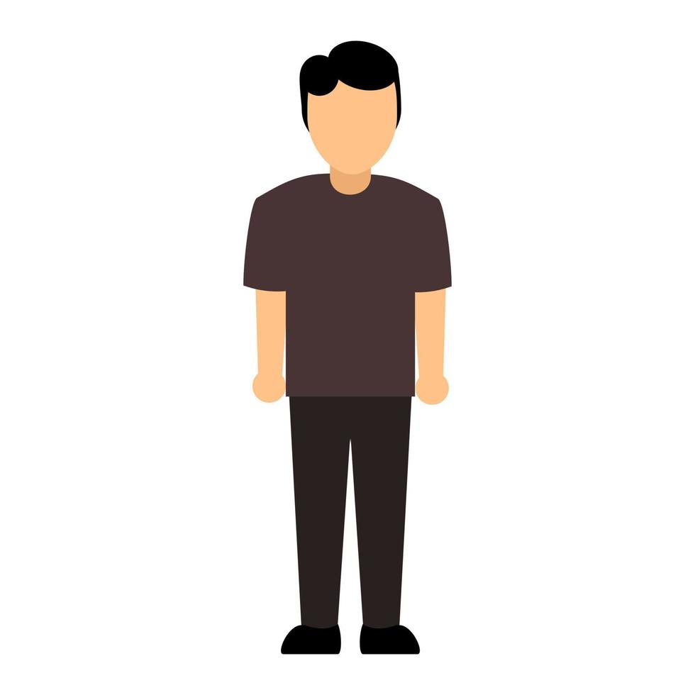 homem sem rosto avatar ícone ilustração vetorial design gráfico ilustração vetorial design gráfico vetor