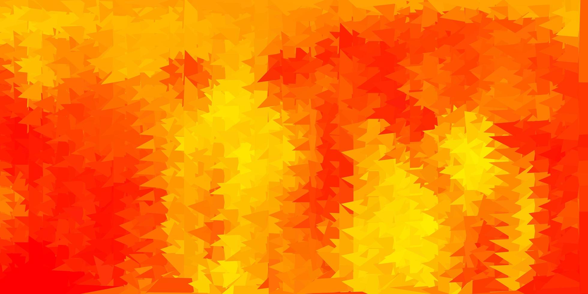 papel de parede polígono gradiente de vetor laranja claro.
