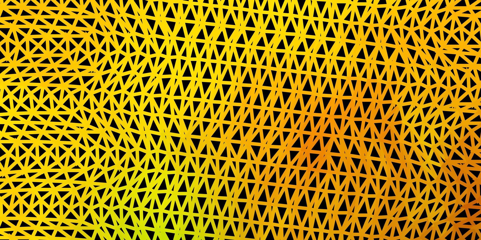 padrão de triângulo abstrato de vetor verde escuro e amarelo.