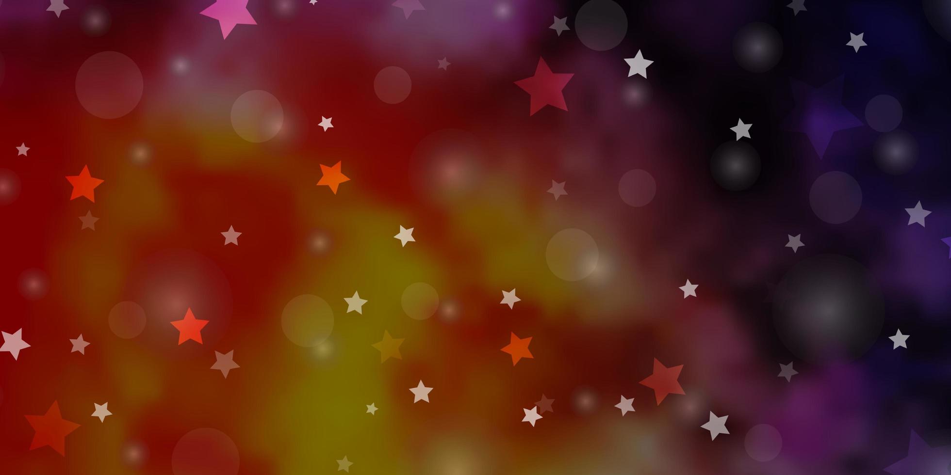 fundo vector rosa claro, amarelo com círculos, estrelas.