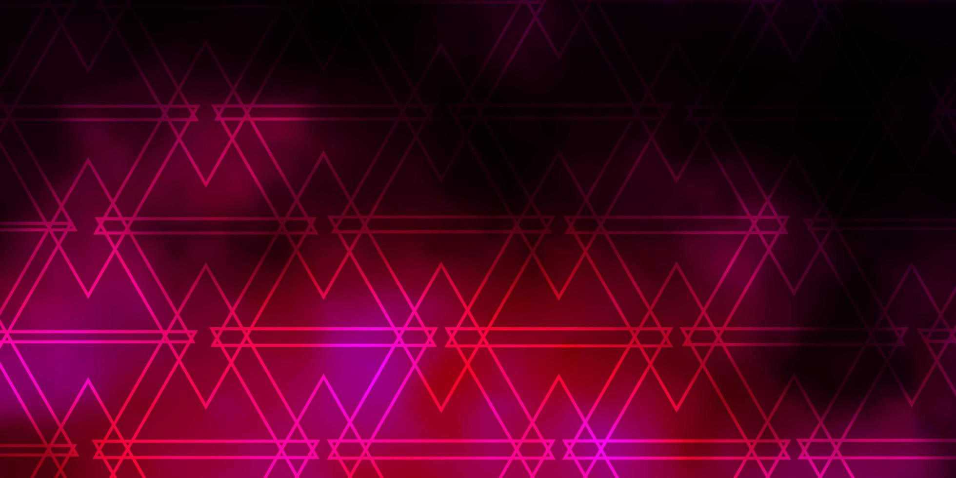 padrão de vetor rosa escuro com estilo poligonal.