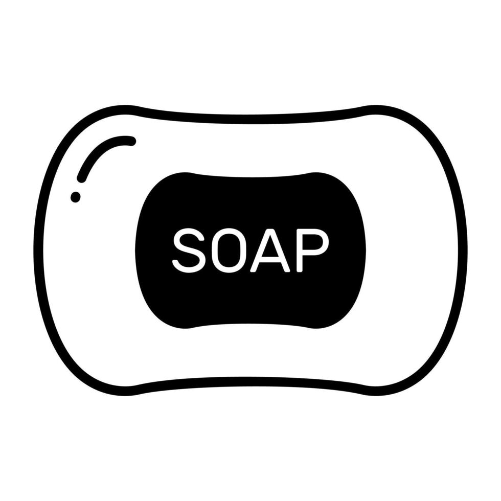 sabonete de higiene no ícone de estilo moderno vetor