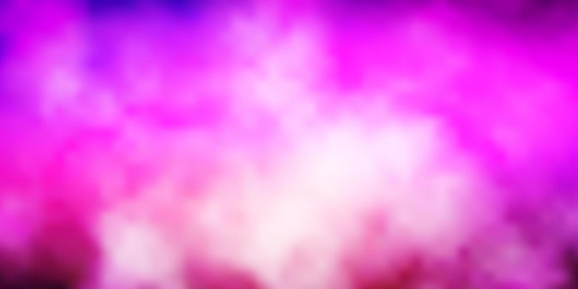 layout de vetor roxo escuro, rosa com cloudscape.