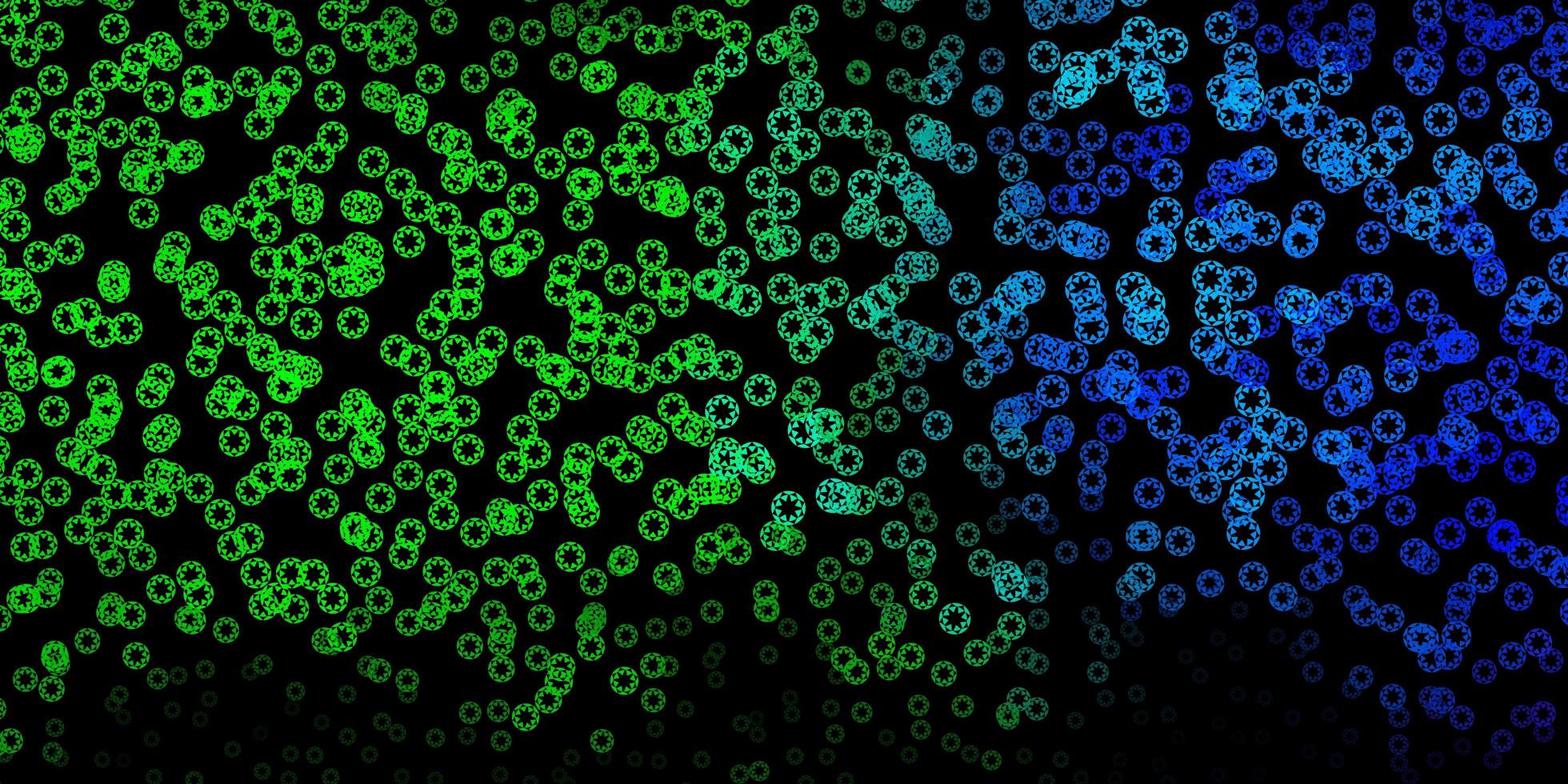 padrão de vetor multicolor escuro com esferas.