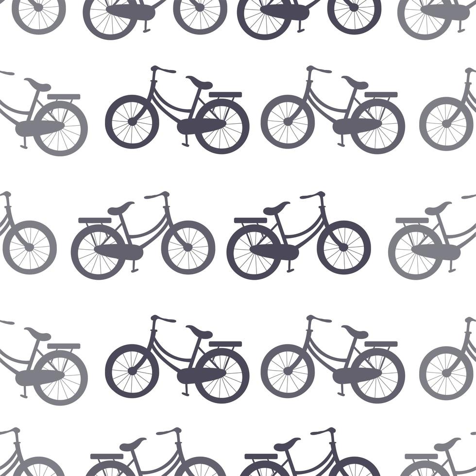 bicicleta sem costura padrão de fundo de papel de parede vetor