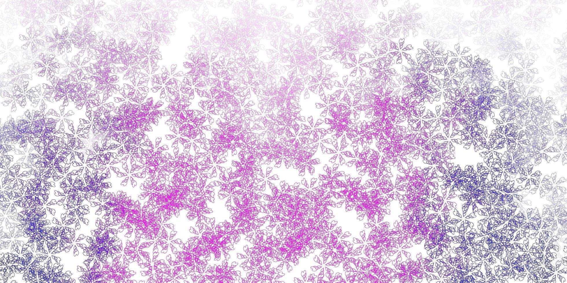 textura abstrata do vetor roxo, rosa claro com folhas.