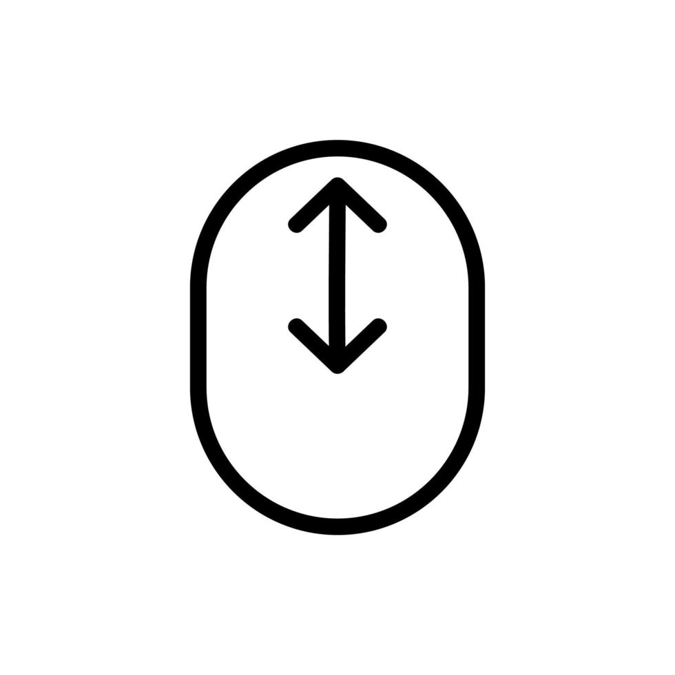 role o vetor de ícone da tela. ilustração de símbolo de contorno isolado