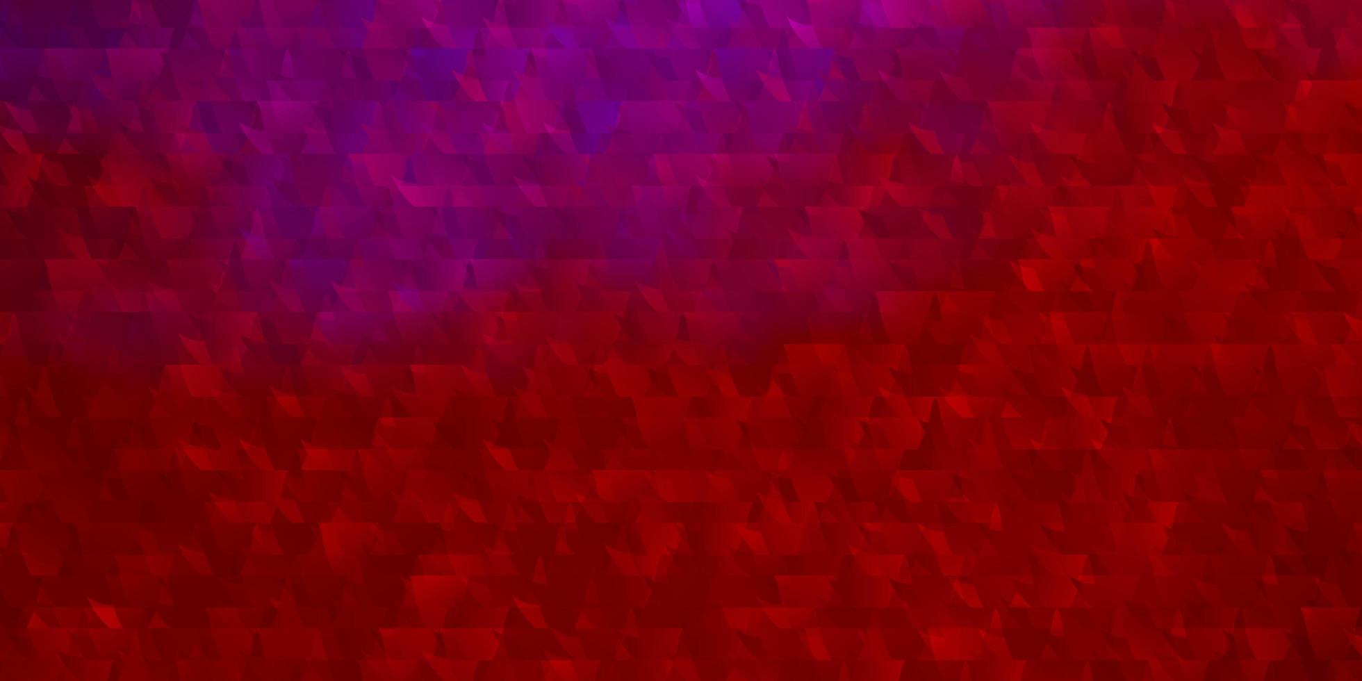 pano de fundo rosa claro, vermelho vector com linhas, triângulos.