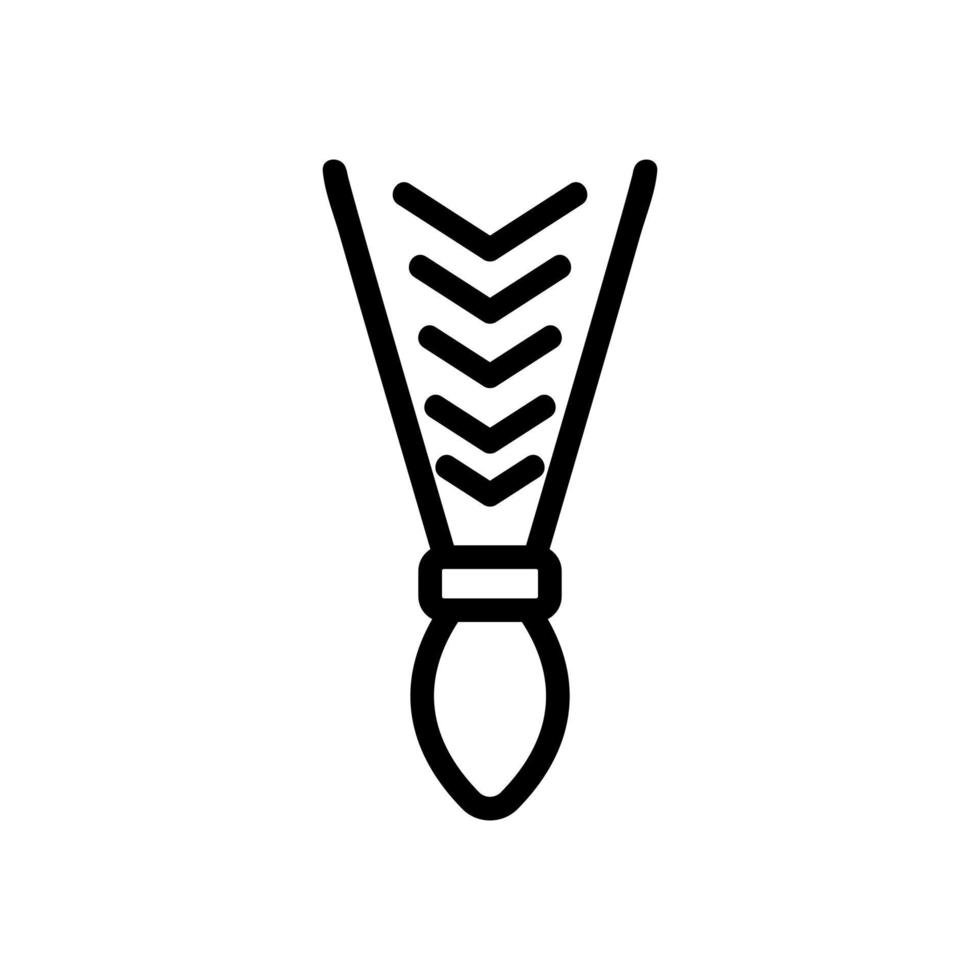 vetor de ícone de trança. ilustração de símbolo de contorno isolado