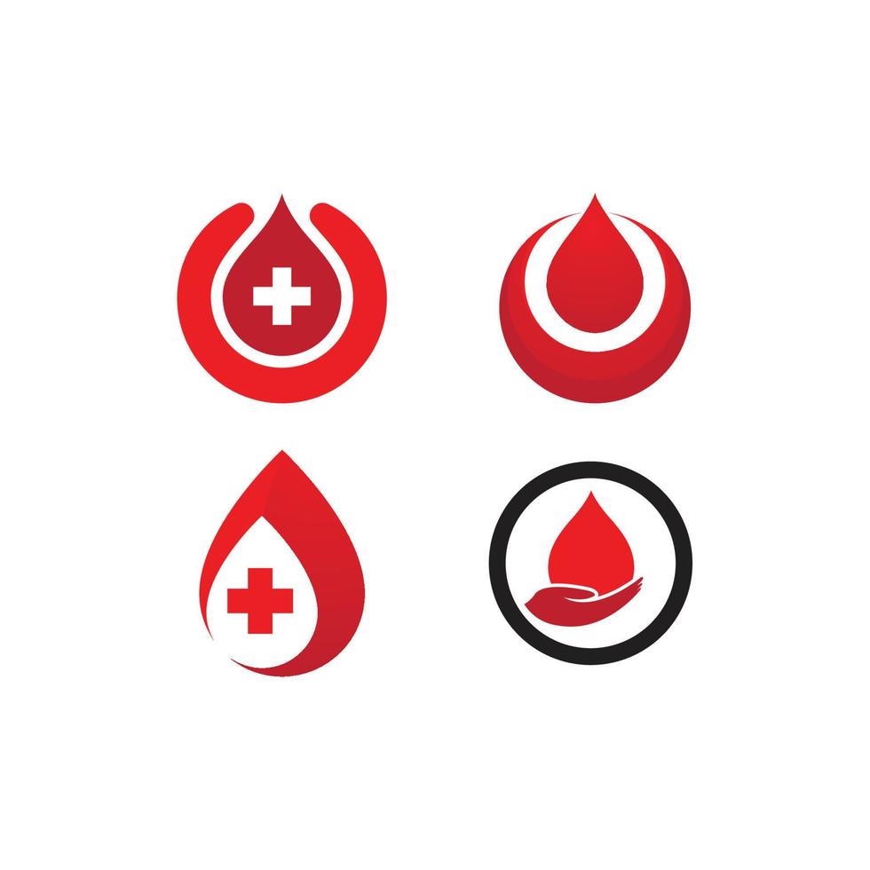 logotipo de ilustração de sangue vetor