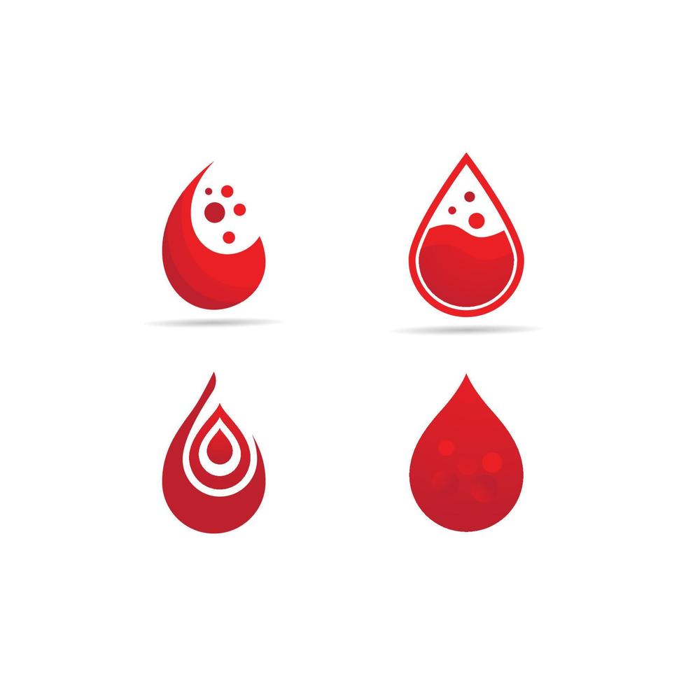 logotipo de ilustração de sangue vetor