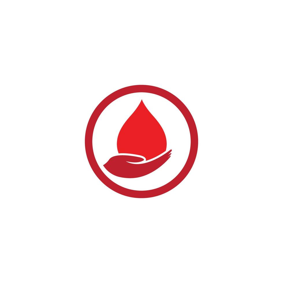 logotipo de ilustração de sangue vetor