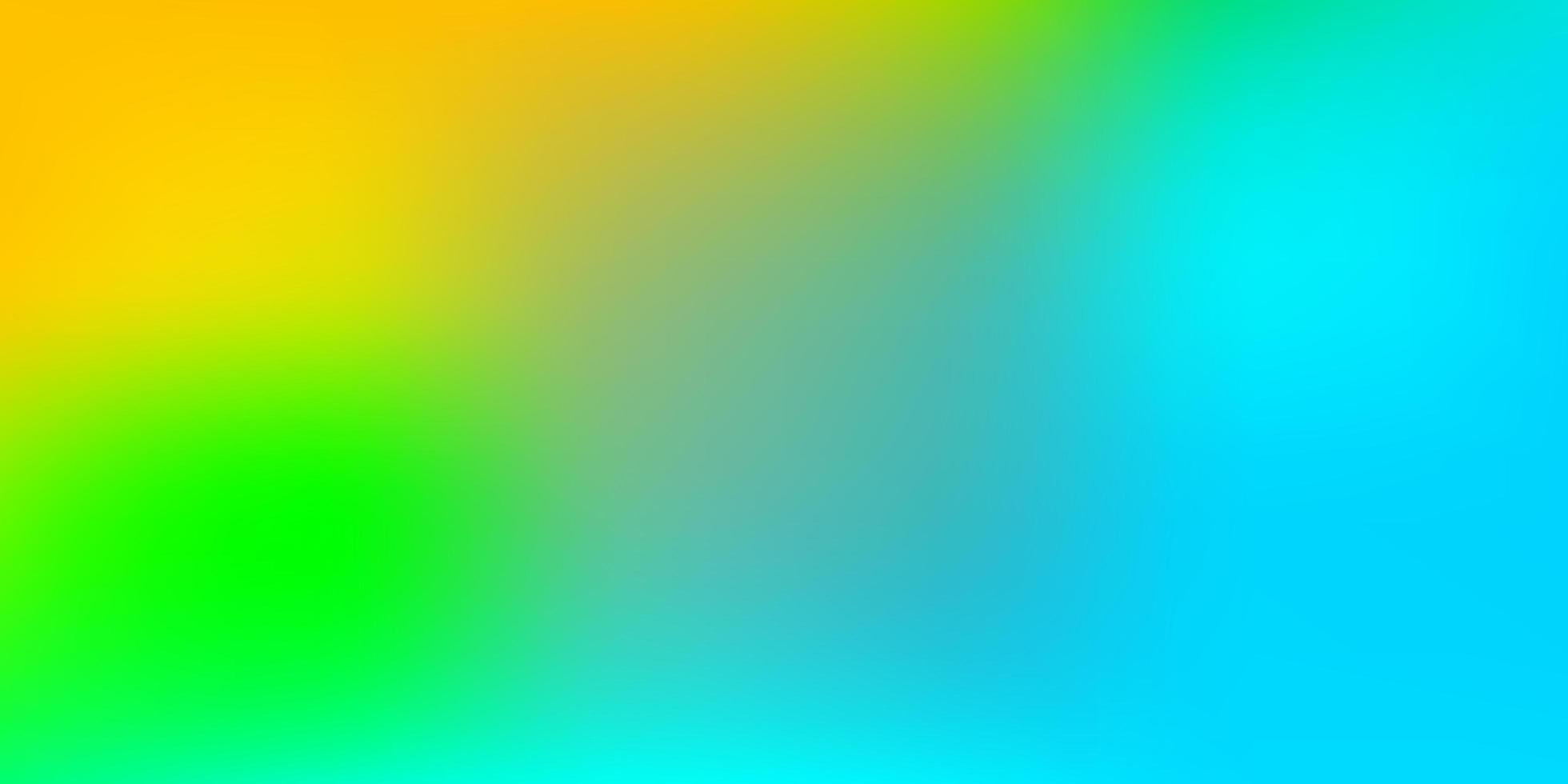 textura de desfoque de gradiente de vetor azul claro e amarelo.