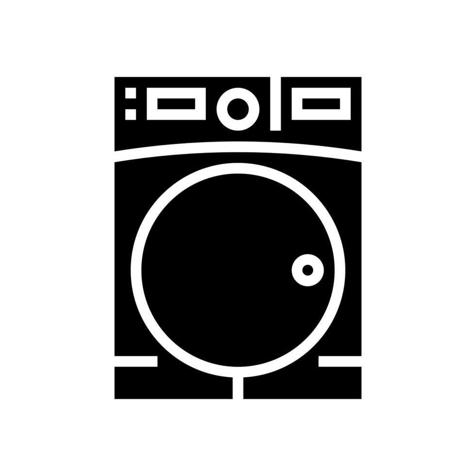 ilustração em vetor ícone de glifo de máquina de secar roupa