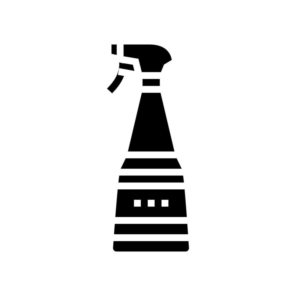 ilustração vetorial de ícone de glifo de spray de alisamento de rugas vetor