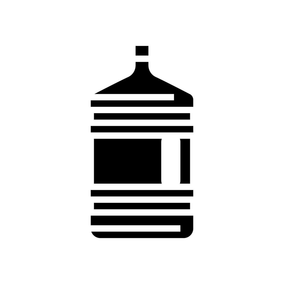 ilustração vetorial de ícone de glifo de água de galão vetor