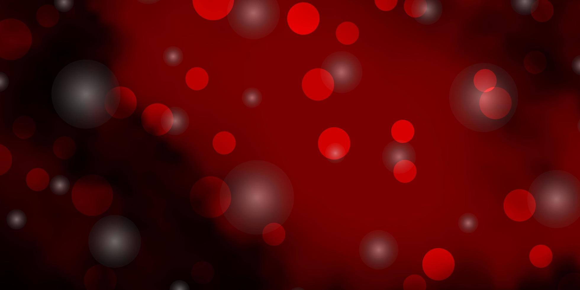 fundo vector vermelho escuro com círculos, estrelas.