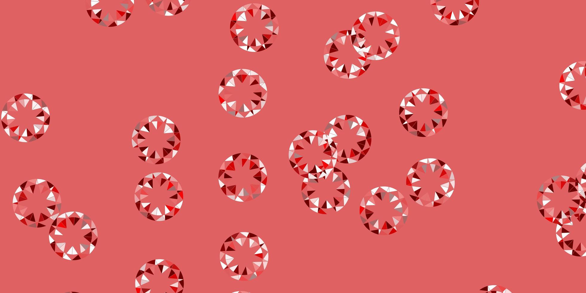 padrão de vetor vermelho claro com esferas.