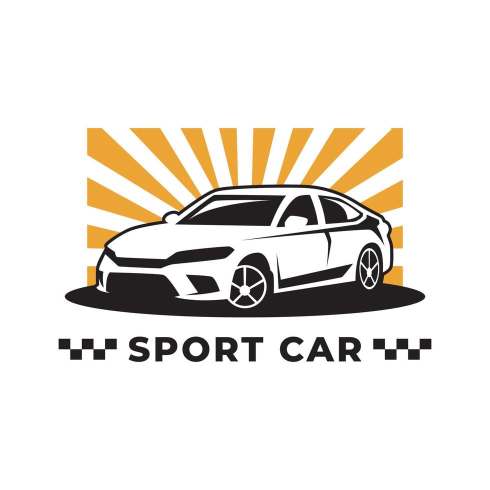 design de logotipo de vetor de carro esportivo. logotipo do super carro.