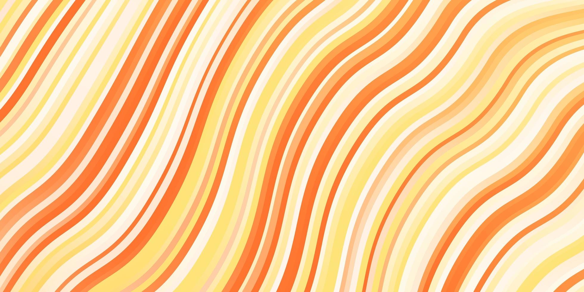 pano de fundo vector laranja claro com linhas dobradas.
