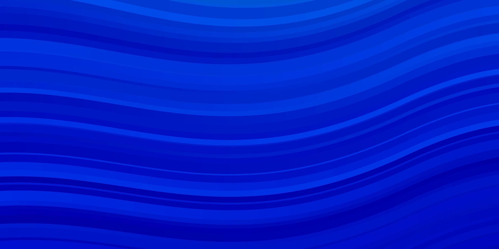 padrão de vetor azul claro com linhas curvas.