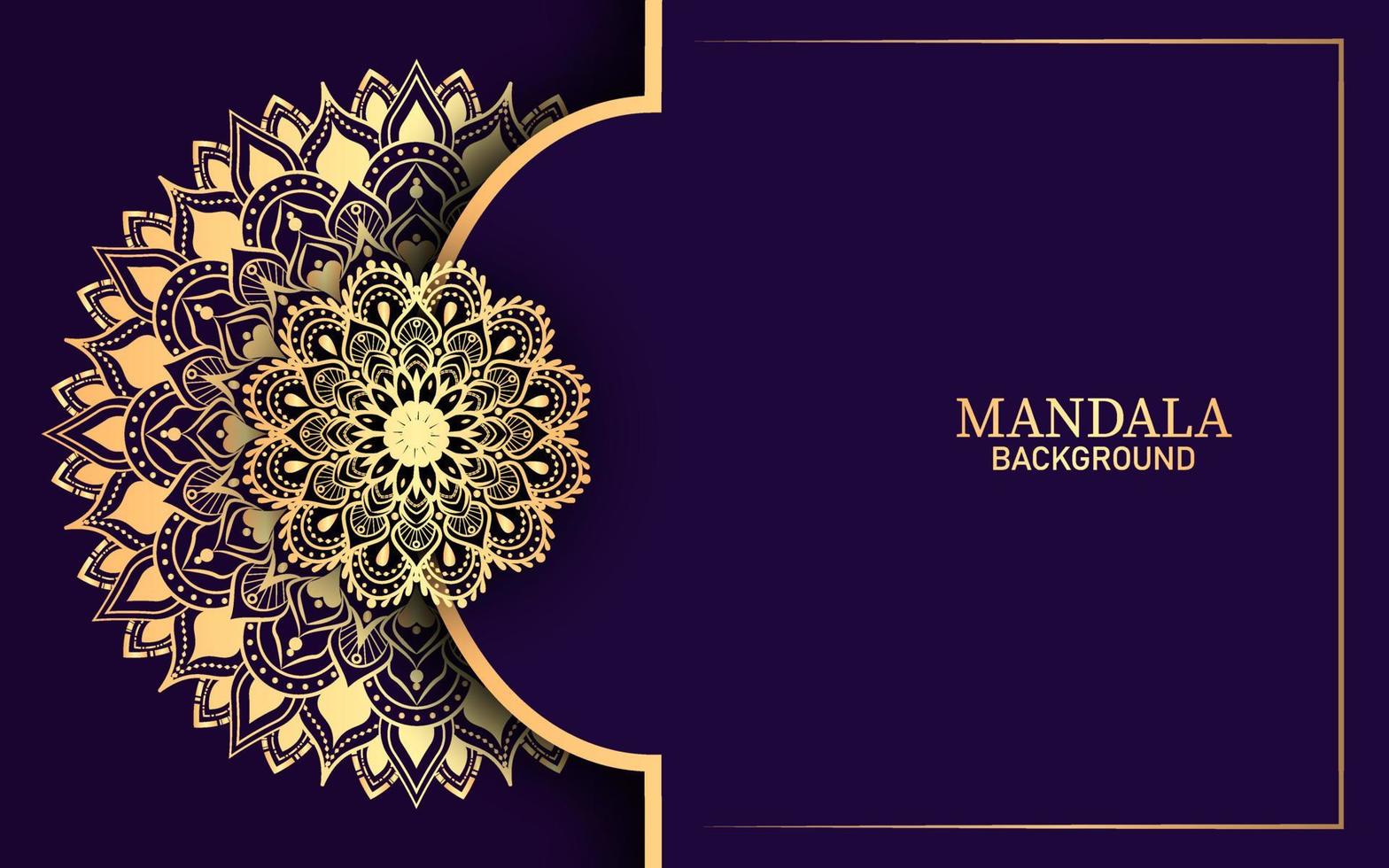 fundo de design de mandala ornamental de luxo vetor