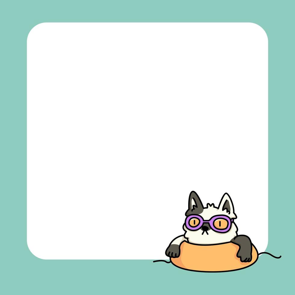 bloco de notas bonitos designs de gatos para fazer anotações diárias vetor