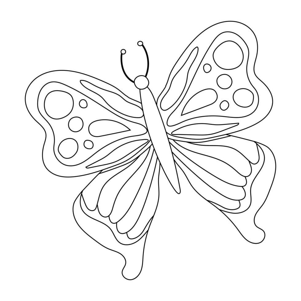 borboleta borboleta colorida isolada, linda ilustração de borboleta. ilustração vetorial vetor