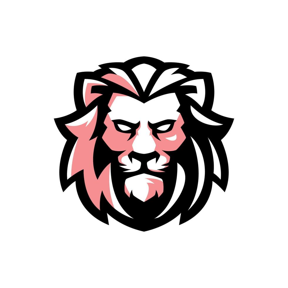 modelos de logotipo de vetor de mascote de leão