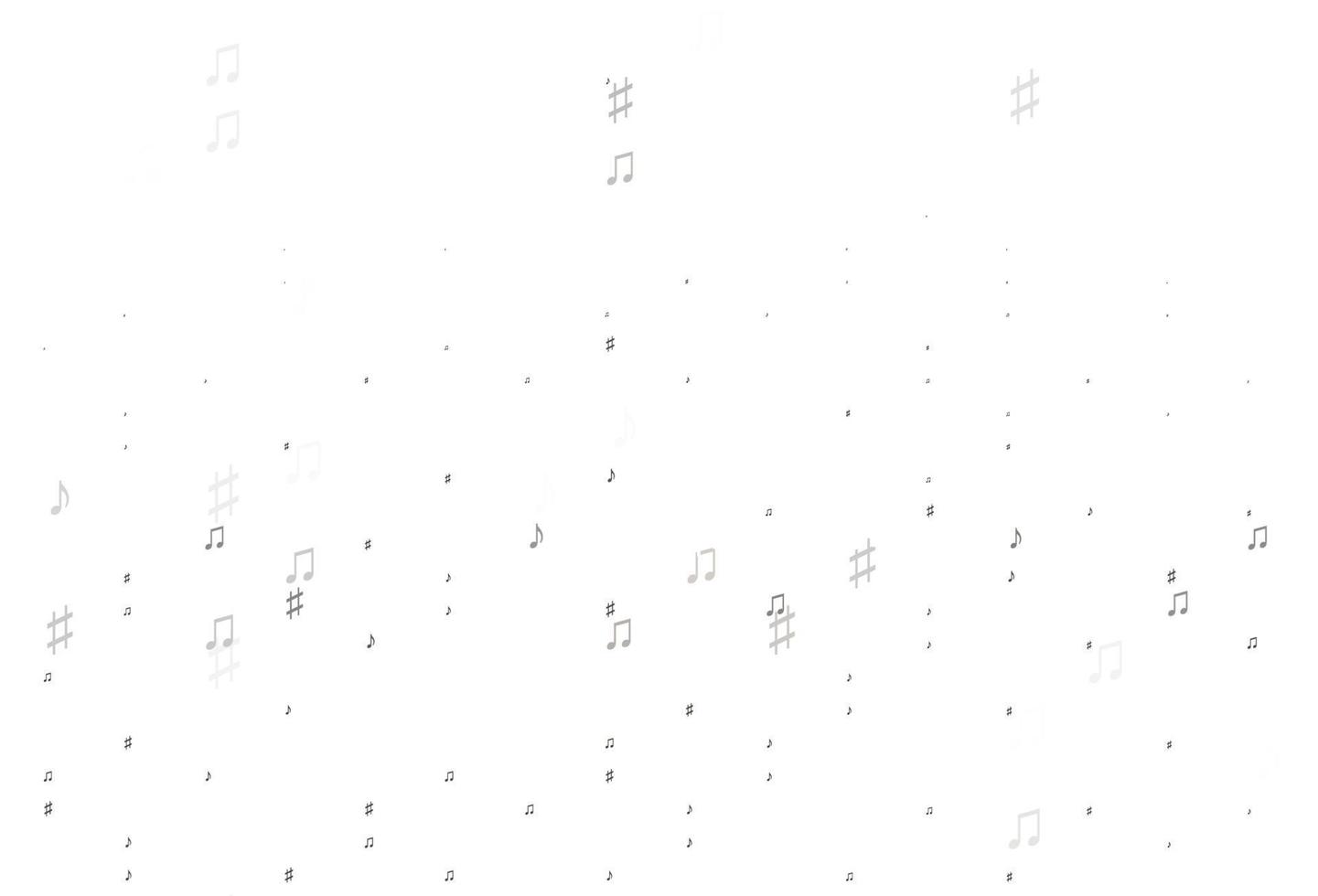pano de fundo vector preto claro com notas musicais.