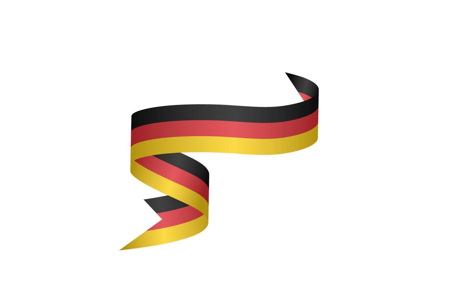 fita de bandeira com cores de paleta da alemanha para decoração de comemoração do dia da independência vetor