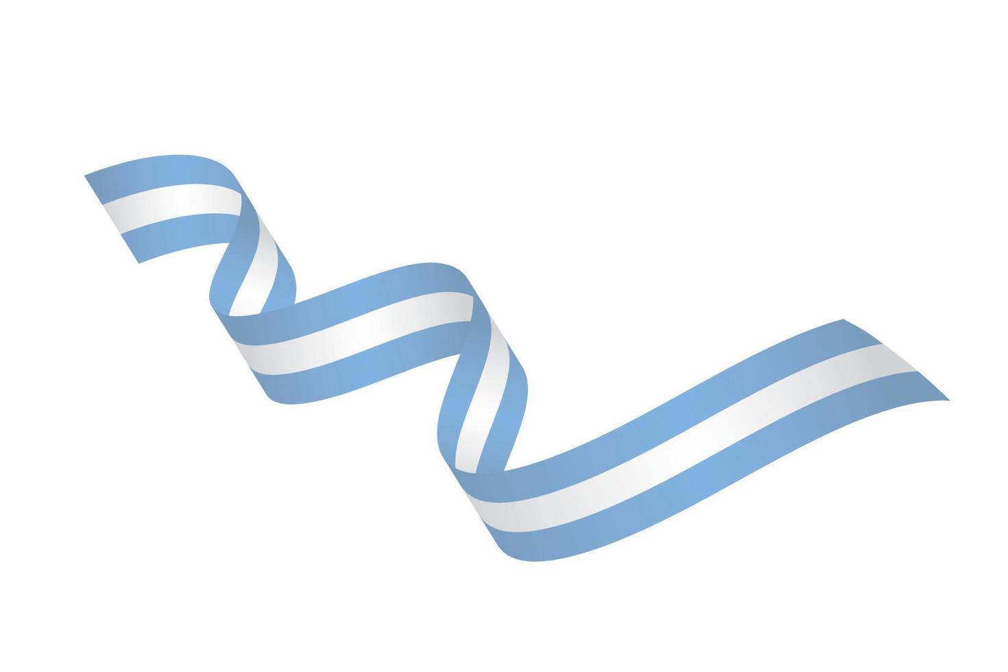 fita de bandeira com cores de paleta do país argentino para decoração de comemoração do dia da independência vetor