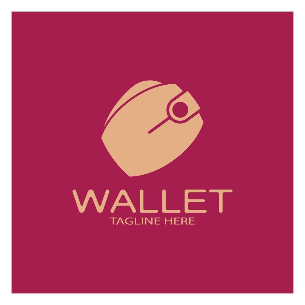 ícone de ilustração de design de logotipo de carteira eletrônica com um conceito moderno simples, para carteiras eletrônicas, aplicativos de armazenamento de dinheiro digital, economia digital, transações de dinheiro digital, vetor