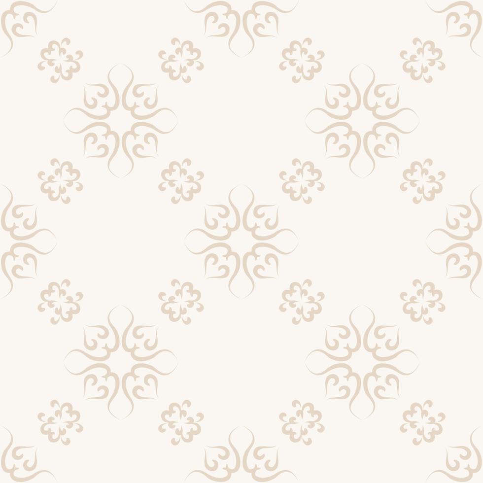 fundo do vetor do damasco com cor ornament.beige estampada. para têxteis, papel de parede, azulejos ou embalagens.