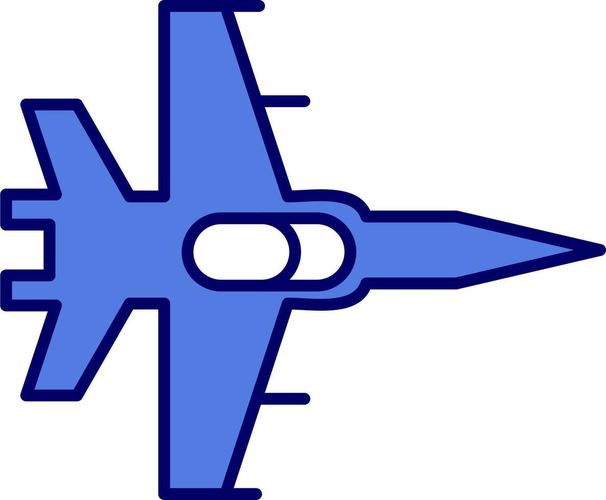 ícone de vetor de jato de combate