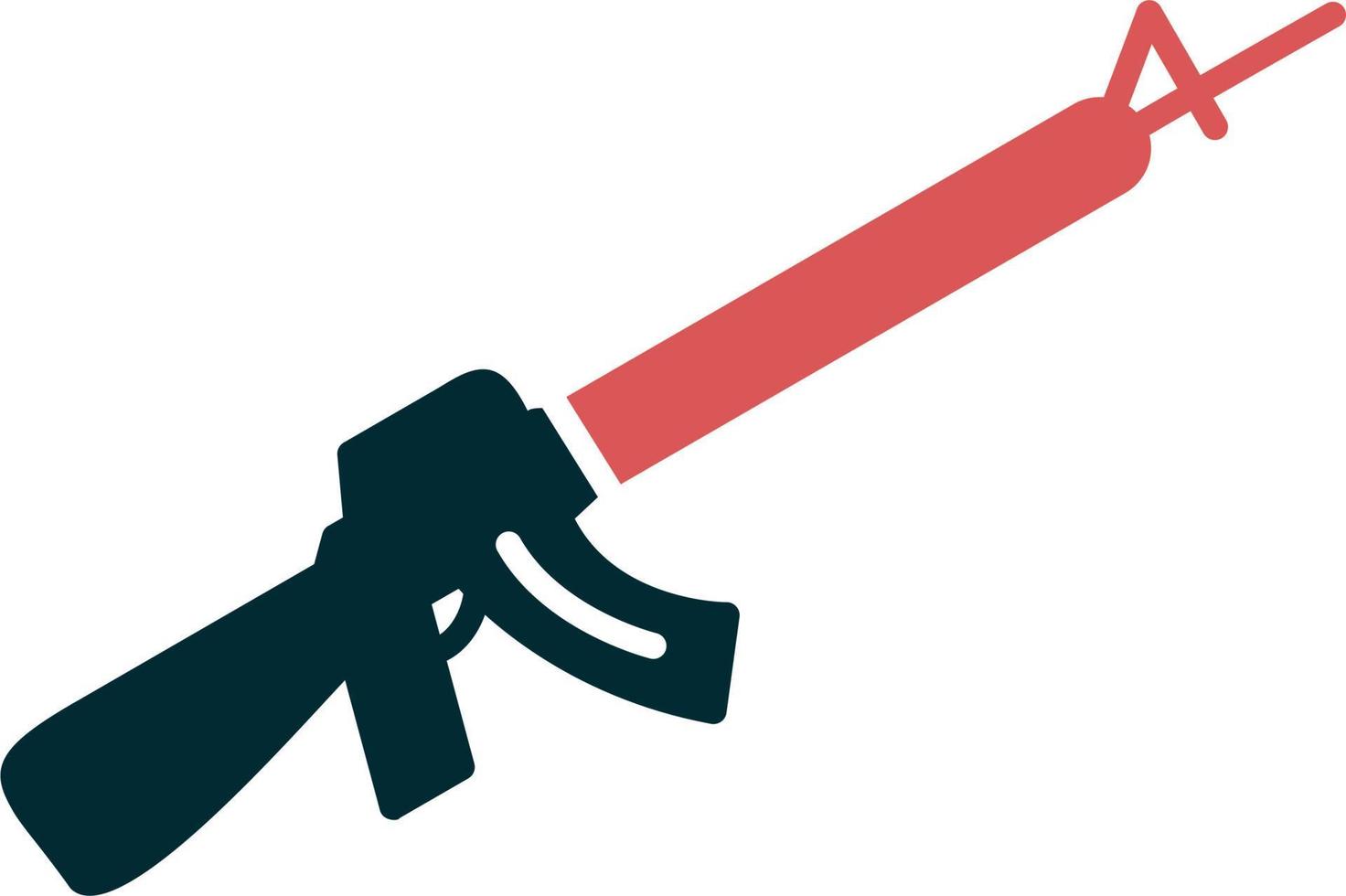 ícone de vetor de fuzil de assalto