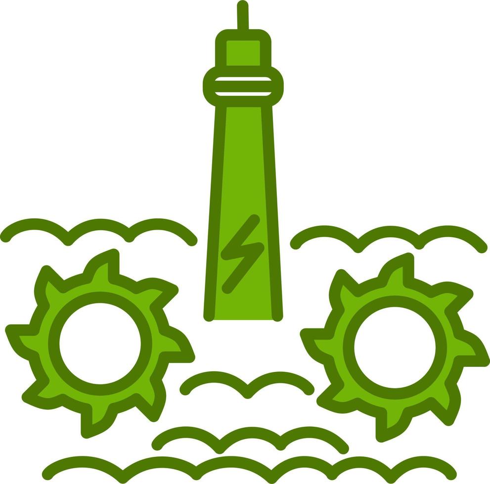 ícone de vetor hidrelétrico
