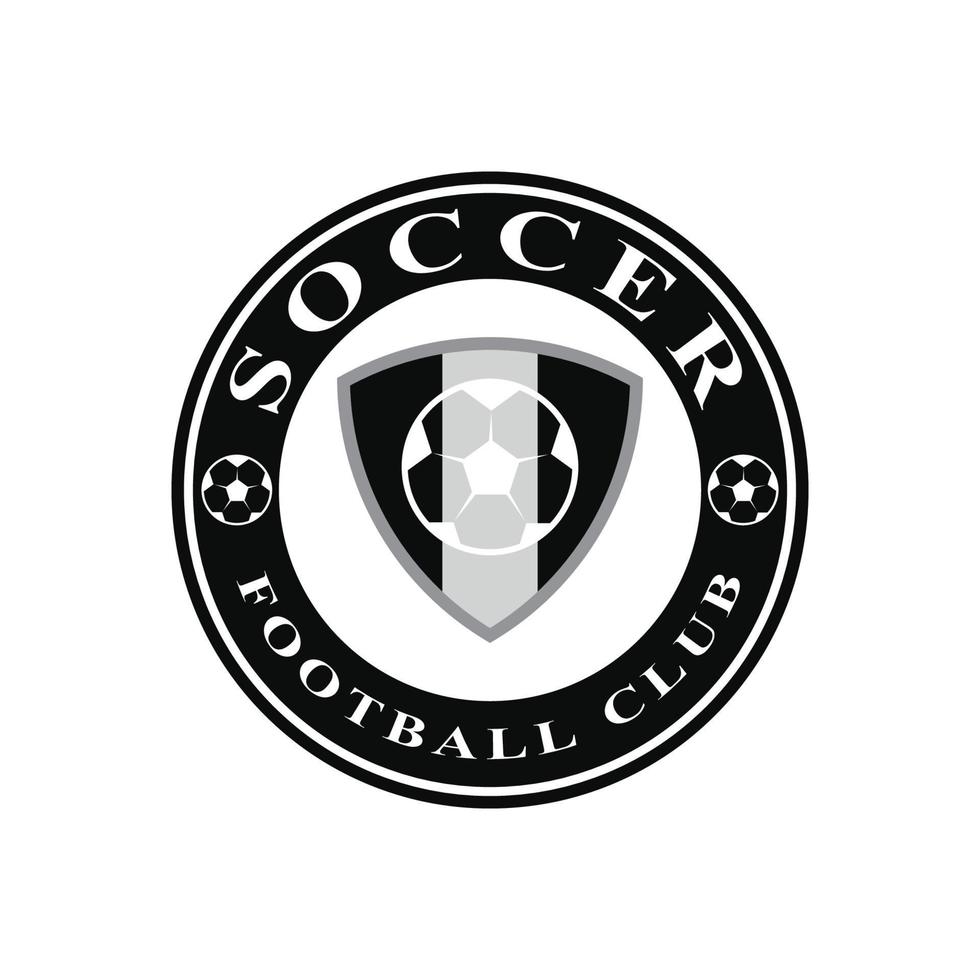 design de ícone de logotipo de futebol e vetor de símbolo