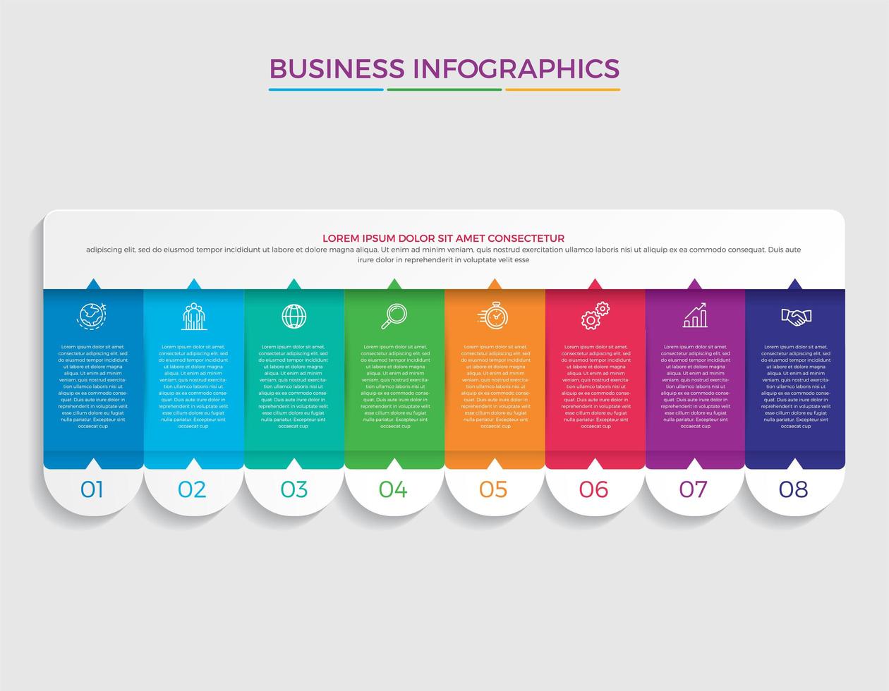 ilustração em vetor design infográfico conceito de negócio