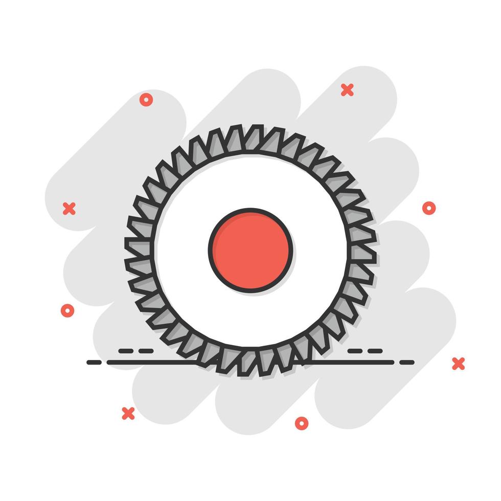 ícone de lâmina de serra em estilo simples. ilustração em vetor máquina circular sobre fundo branco isolado. conceito de negócio de disco rotativo.