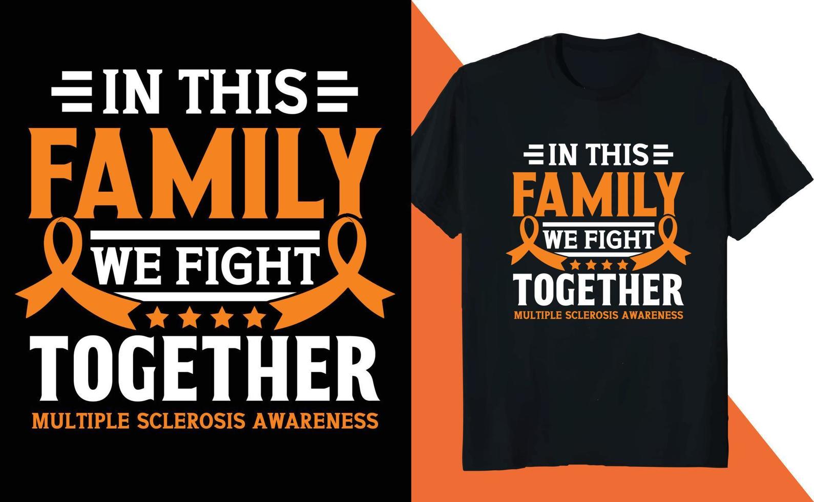 nesta família lutamos juntos contra a esclerose múltipla vetor