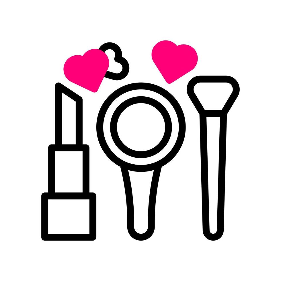 ícone duotone vermelho estilo elemento do vetor ilustração dos namorados e símbolo perfeito.