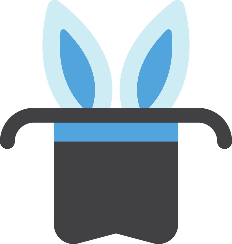 cartola com ilustração de orelhas de coelho em estilo minimalista vetor
